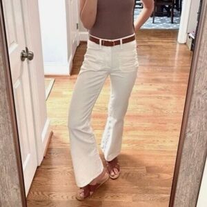 🤍 Universal Thread Women's High-Rise Relaxed Wide Leg Jeans All White Size 00/S